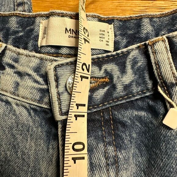 NWT MNG Mango high waisted wide leg jeans 6 - Picture 9 of 10
